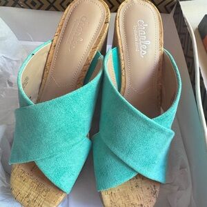 Charlies Aqua Women's Slide Sandals